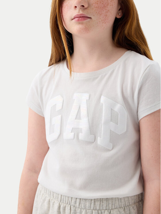 Gap Gap Футболка 885666 Écru Regular Fit