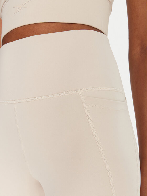 Reebok Reebok Leggings Reebok X Ewa Chodakowska RK25313CCW Beige Slim Fit