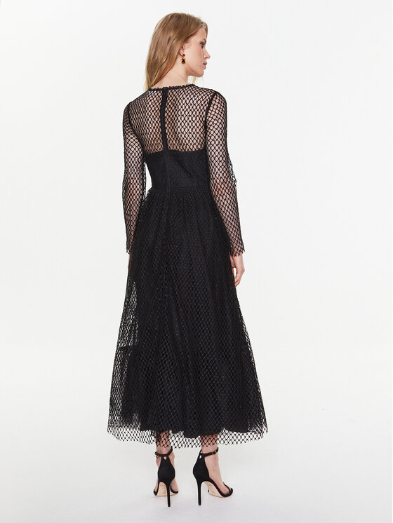 Red Valentino Red Valentino Φόρεμα κοκτέιλ 2R3VA23A6S5 Μαύρο Regular Fit