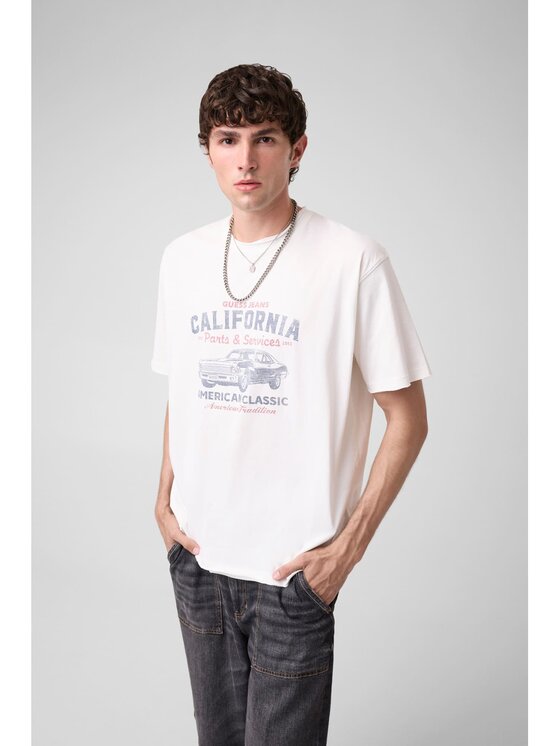 Guess Jeans Guess Jeans T-Shirt 184117 Biały Classic Fit