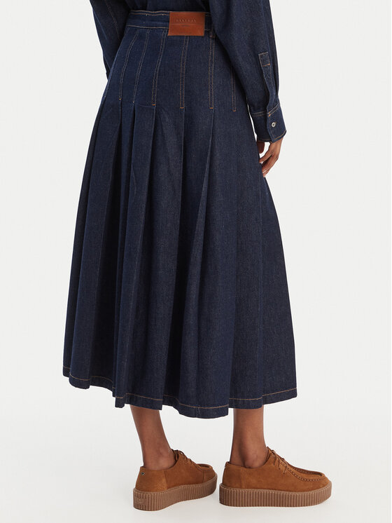 Weekend Max Mara Weekend Max Mara Spódnica jeansowa Ovale 2615101071 Granatowy Regular Fit