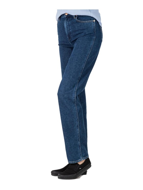 Wrangler Wrangler Jeansy W27MACZ15 Niebieski Boyfriend Fit