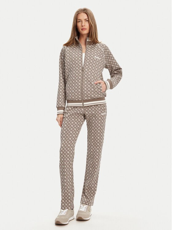 Guess Guess Teplákové nohavice V5YB20 KB212 Hnedá Regular Fit