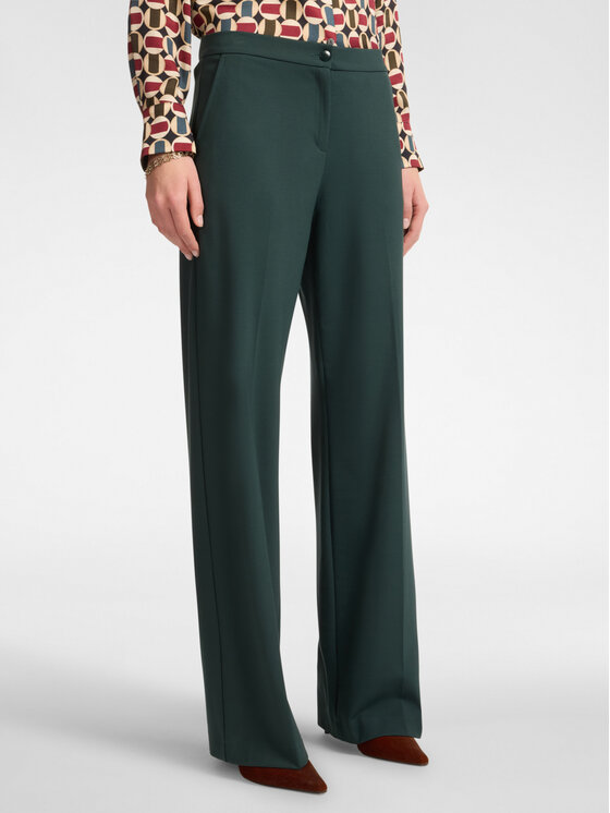 Elena Mirò Elena Mirò Pantaloni di tessuto P151P000341N035 Verde Over Fit