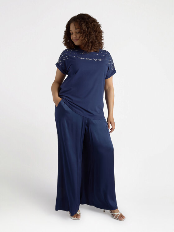 Fiorella Rubino Fiorella Rubino T-shirt G367L008116N034 Blu Regular Fit