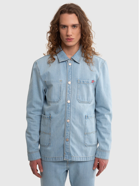 BIG STAR BIG STAR Kurtka jeansowa WORKWEAR Niebieski Basic Fit