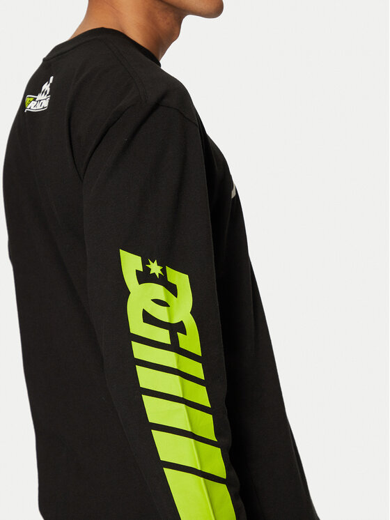 DC Shoes DC Shoes Longsleeve Shoe Co Racing ADYZT05405 Czarny Standard Fit