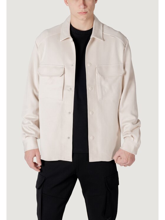 Antony Morato Antony Morato Felpa REGULAR FIT WITH LOGOED RUBBER FLAG Bianco Regular Fit