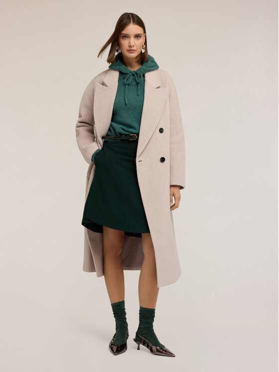 Motivi Motivi Cappotto invernale 0077W000114N002 Bianco Regular Fit