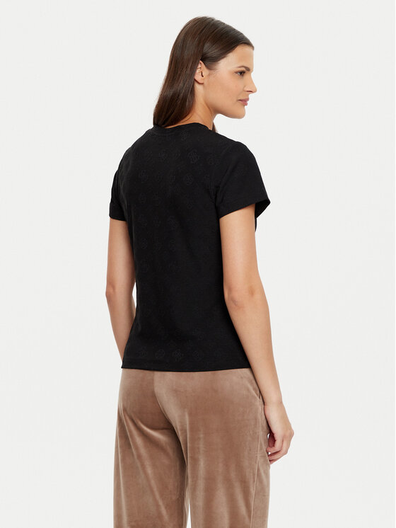 Guess Guess T-Shirt V5RI02 KCLG2 Czarny Regular Fit