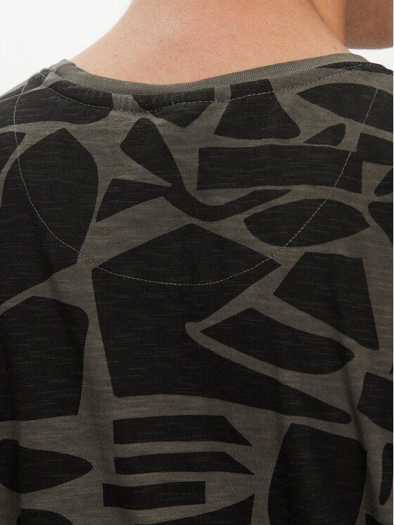 INDICODE INDICODE T-krekls Avarua 41-102 Melns Regular Fit