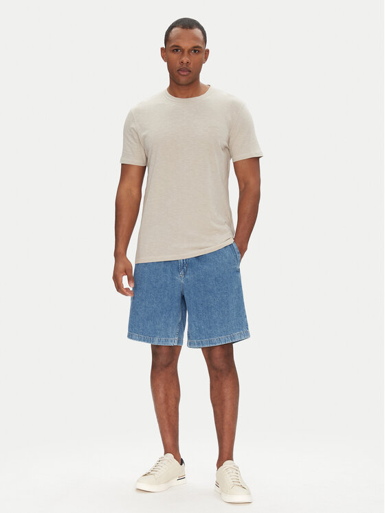 BOSS BOSS Džínsové šortky 50537804 Modrá Relaxed Fit