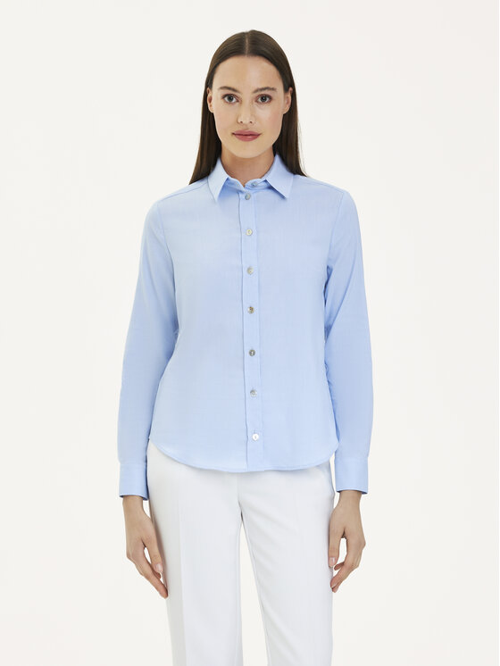 KMX KMX Koszula 502390015 Niebieski Fitted Fit