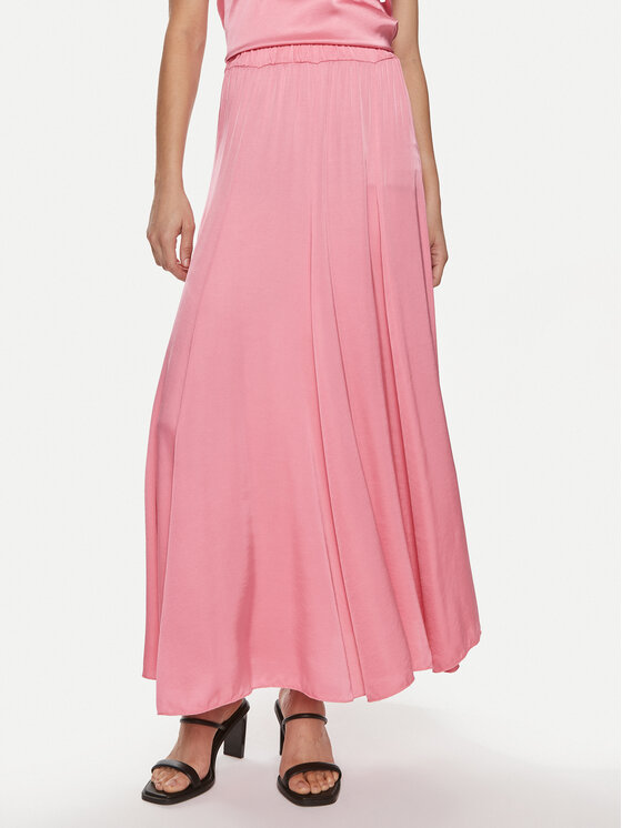 ViCOLO Midi sukňa TB0036 Ružová Regular Fit