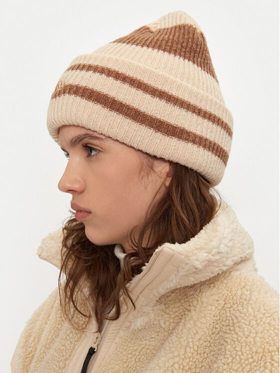 New Era New Era Czapka Stripe Cuff Knit Beanie 60580764 Beżowy
