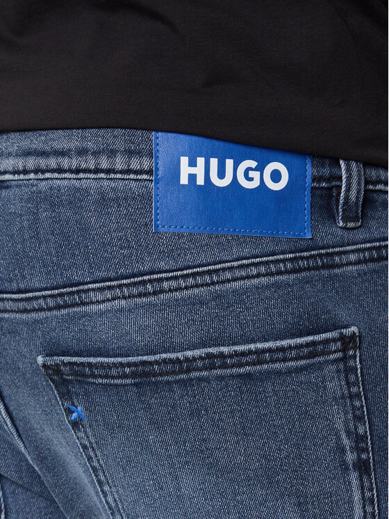 HUGO HUGO Jeansy Zane 50541551 Granatowy Extra Slim Fit