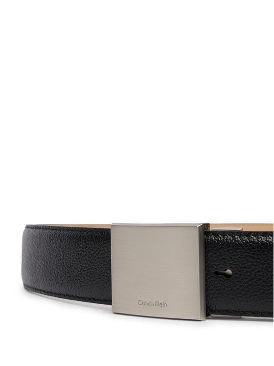 Calvin Klein Calvin Klein Opasok Dress Plaque Pebble 35Mm Adj LV04D7080G Čierna