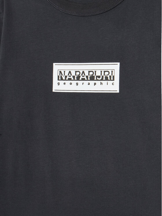 Napapijri Napapijri Μπλουζάκι S-Chamois NP0A4HYK D Μαύρο Regular Fit