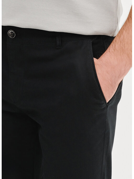 Pako Lorente Pako Lorente Spodnie materiałowe P25SF-WX-012 Czarny Classic Fit