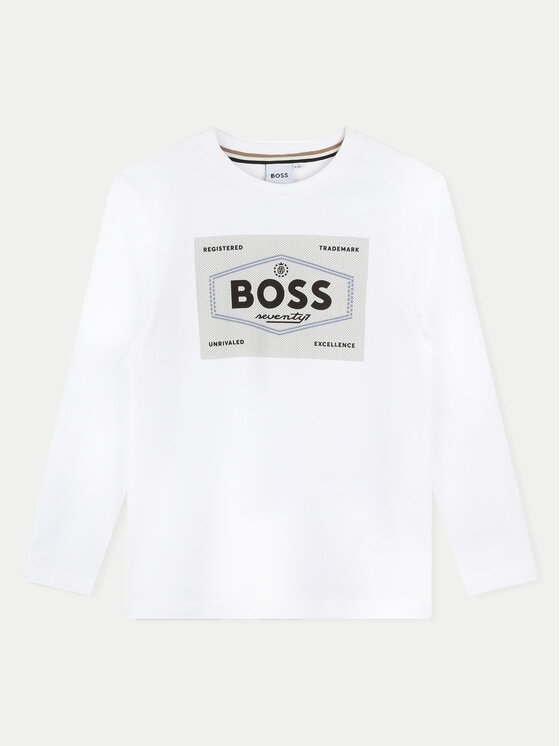 BOSS Boss Majica J51221 D Bijela Regular Fit