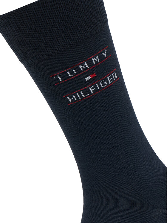 Tommy Hilfiger Tommy Hilfiger Dlhé ponožky 701241158 Tmavomodrá