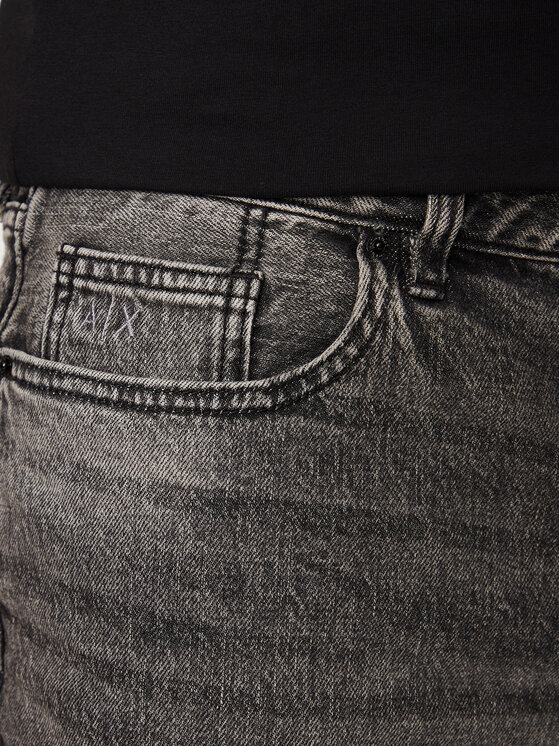 Armani Exchange Armani Exchange Džinsiniai šortai 3DZJ65 Z1KQZ 0204 Juoda Regular Fit
