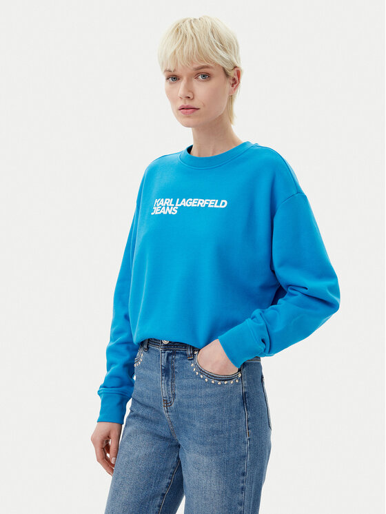Női Pulóver Karl Lagerfeld Jeans, Méret: L, Kék, A1W20005