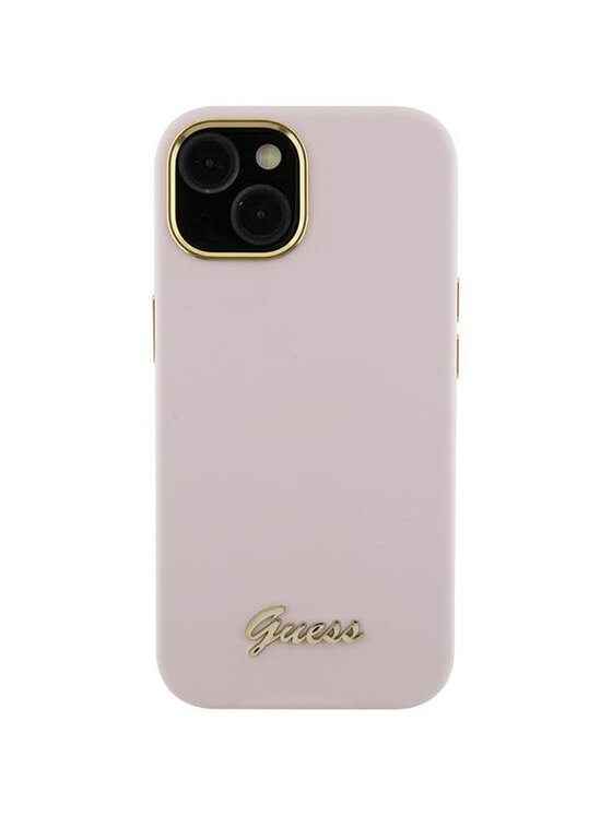 Etui na telefon Guess, Różowe, iPhone 15 Pro