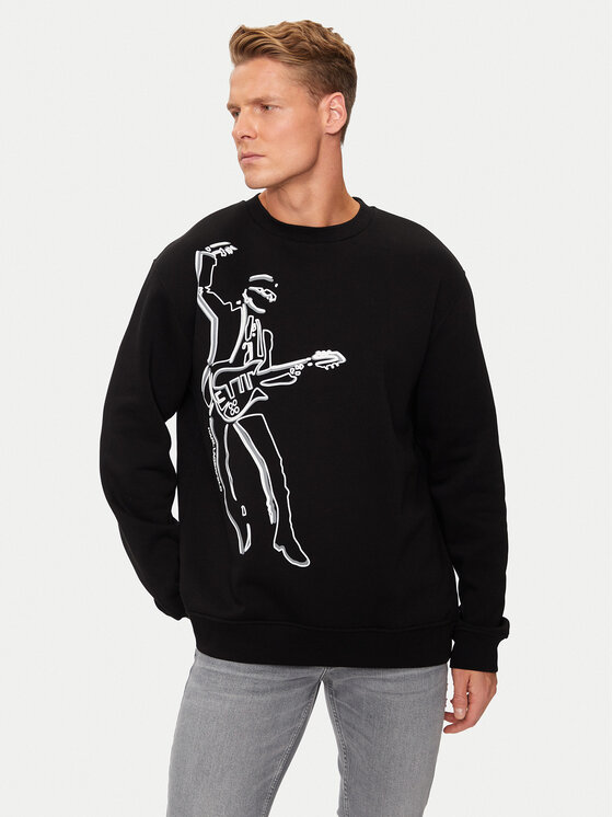 KARL LAGERFELD Mikina 705447 544908 Čierna Regular Fit