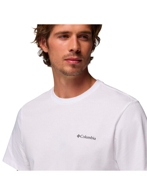 Columbia Columbia T-Shirt 215499 Biały Regular Fit