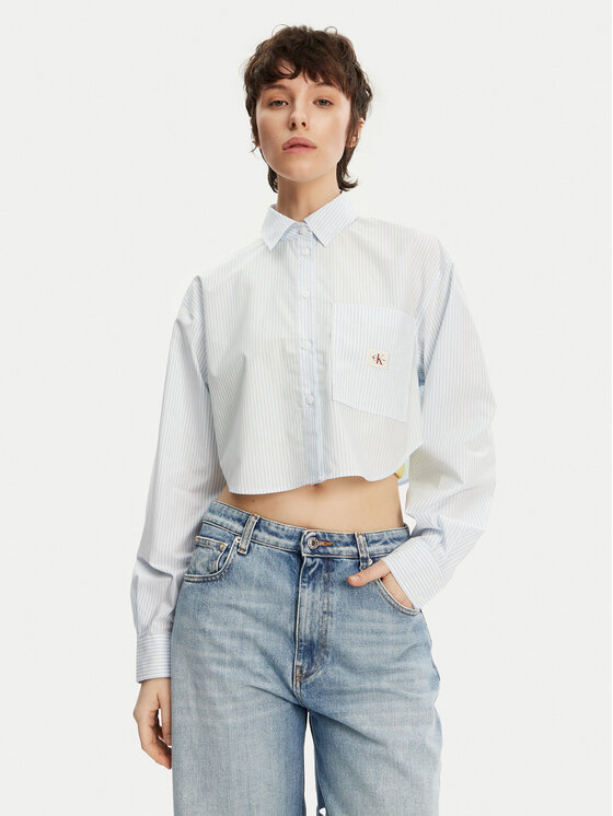 Calvin Klein Jeans Calvin Klein Jeans Marškiniai J20J225078 Žydra Regular Fit
