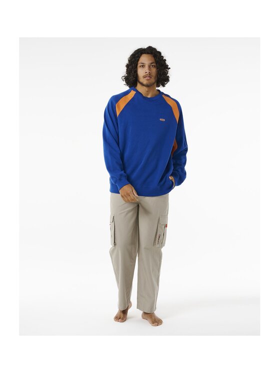 Rip Curl Rip Curl Bluza Archive Crew Niebieski Loose Fit