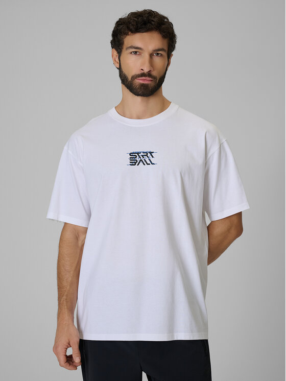 4F 4F T-Shirt ESSENTIALS Biały Loose Fit