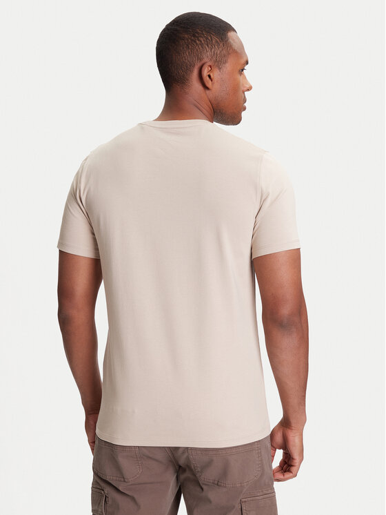 Guess Guess T-särk M4GI70 KC9X0 Beež Slim Fit