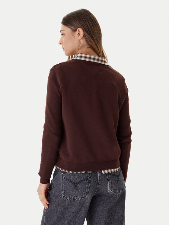 Tommy Jeans Tommy Jeans Megztinis Essential DW0DW19888 Ruda Regular Fit