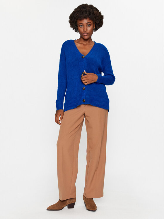 JDY JDY Hlače iz tkanine 15310534 Rjava Straight Fit
