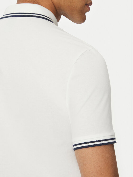G-Star Raw G-Star Raw Тениска с яка и копчета Dunda D17127-5864 Бял Regular Fit