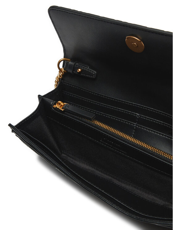 PINKO Pinko Дамска чанта Love Tiny Brids Wallet C AI 24-25 PCPL 103765 A1YB Черен