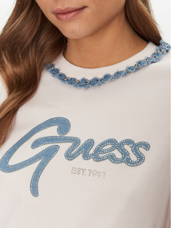 Guess Guess T-shirt W5GI03I3Z14 Ružičasta Regular Fit