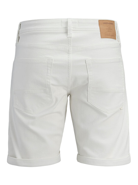 Jack & Jones Jack & Jones Džínové šortky Rick 12294338 Bílá Regular Fit