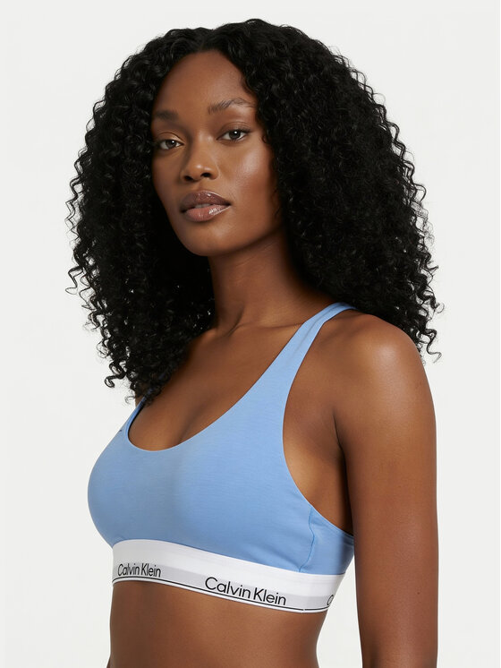 Calvin Klein Underwear Sutien Bralette LV00QF8503 Albastru celest