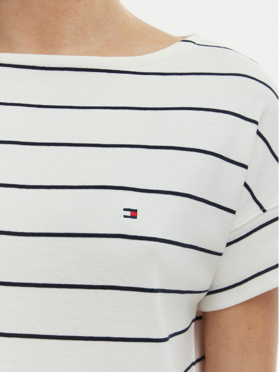 Tommy Hilfiger Tommy Hilfiger Póló WW0WW49723 Ekru Loose Fit