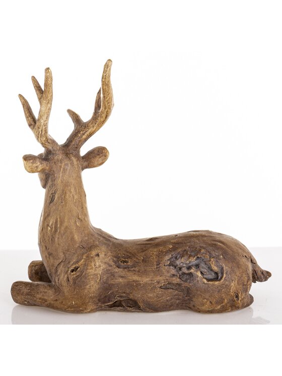 MIAhome MIAhome Figurka leżący renifer NORIS-2 Brązowy