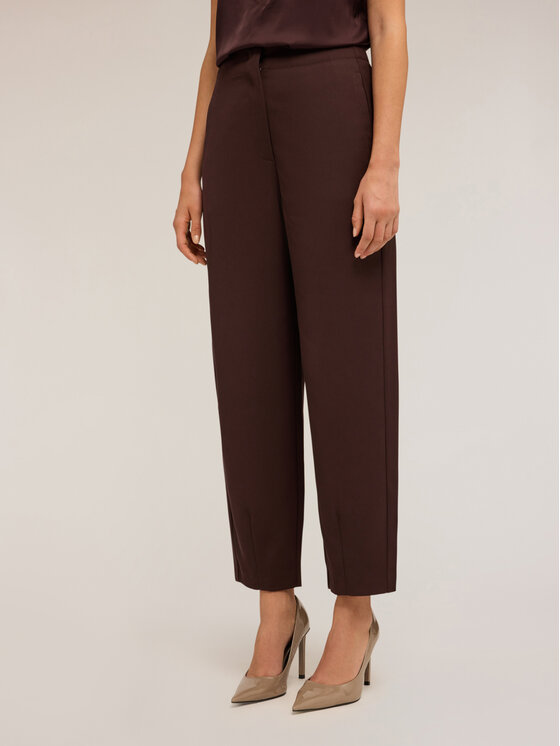 Motivi Motivi Pantaloni di tessuto P082Q004151N022 Marrone Regular Fit