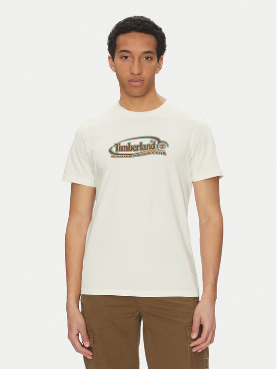 Timberland Męski T-Shirt, rozmiar XL, Biały, TB0A6DJY