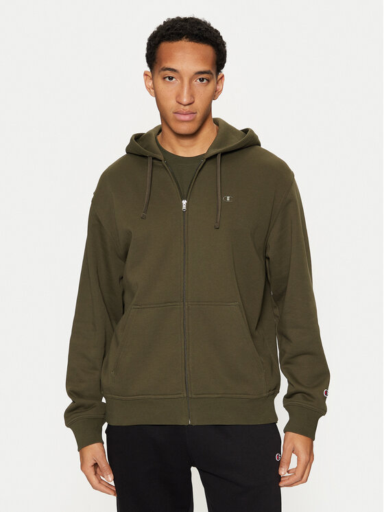 Champion Pulóver 220276 Zöld Standard Fit
