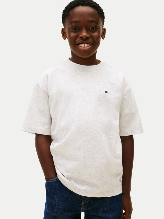 Tommy Hilfiger Tommy Hilfiger T-Shirt Essential Archive KB0KB09646 Šedá Regular Fit