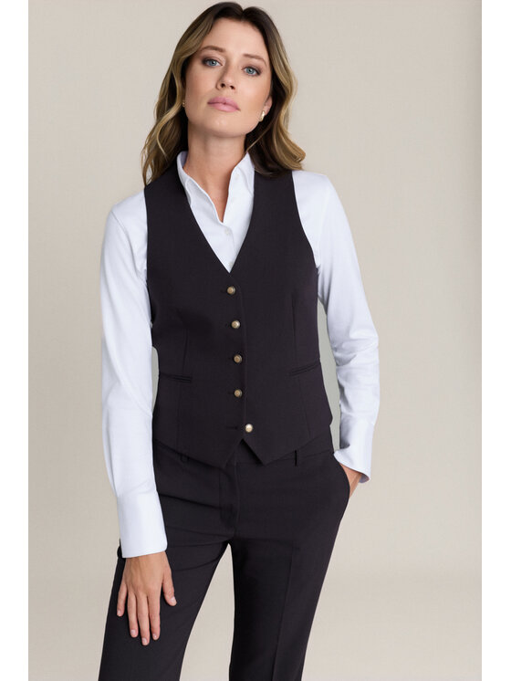 Lancerto Lancerto Kamizelka Antonella KA073126000014 Brązowy Regular Fit
