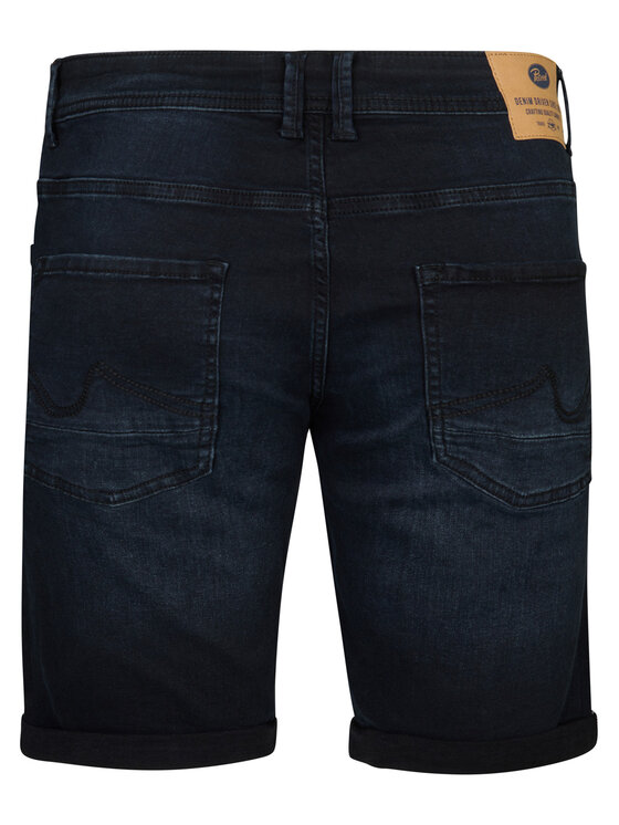 Petrol Industries Petrol Industries Jeans kratke hlače M-1050-SHO002 Mornarsko modra Regular Fit