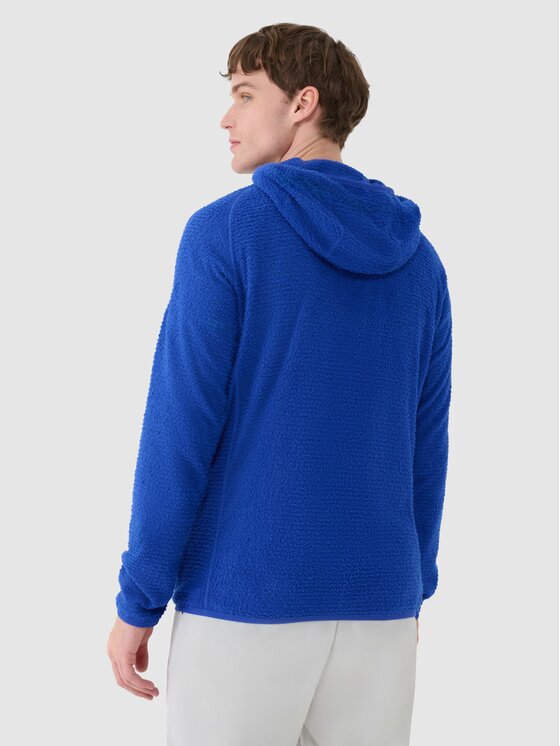4F 4F Felpa di pile 4FWSS25TFSWM473-36S Blu Regular Fit